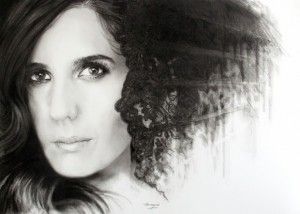 Dibujo a lápiz de Diana Navarro